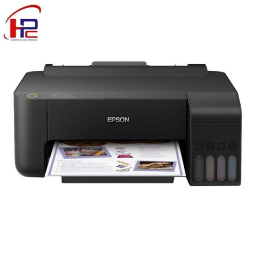 Máy in Phun màu đơn năng Epson L1110 - Khổ A4 - Máy in gắn sẵn bộ tiếp mực ngoài chính hãng Epson