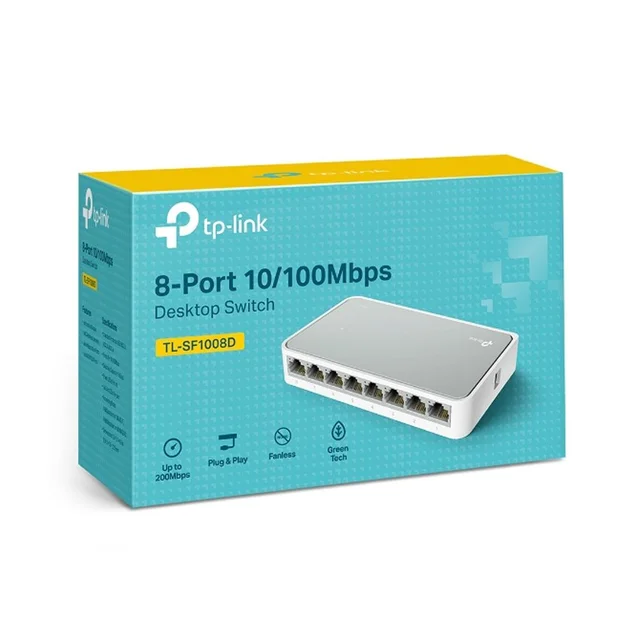 Switch TP-Link TL-SF1008D (10/100Mbps/ 8 Cổng/ Vỏ Nhựa)